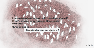 Dessin pour le jeu développé en ligne pour la campagne "Justice Sociale" - 2019