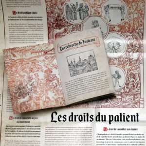 Brochure et poster de la campagne sur "Les Droits du Patient" - 2021