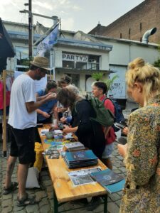 stand à Recyclart pour la campagne "Semer le trouble" - 2022