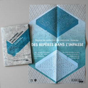 Le poster et la brochure de la campagne "Des repères dans l'impasse" - 2023